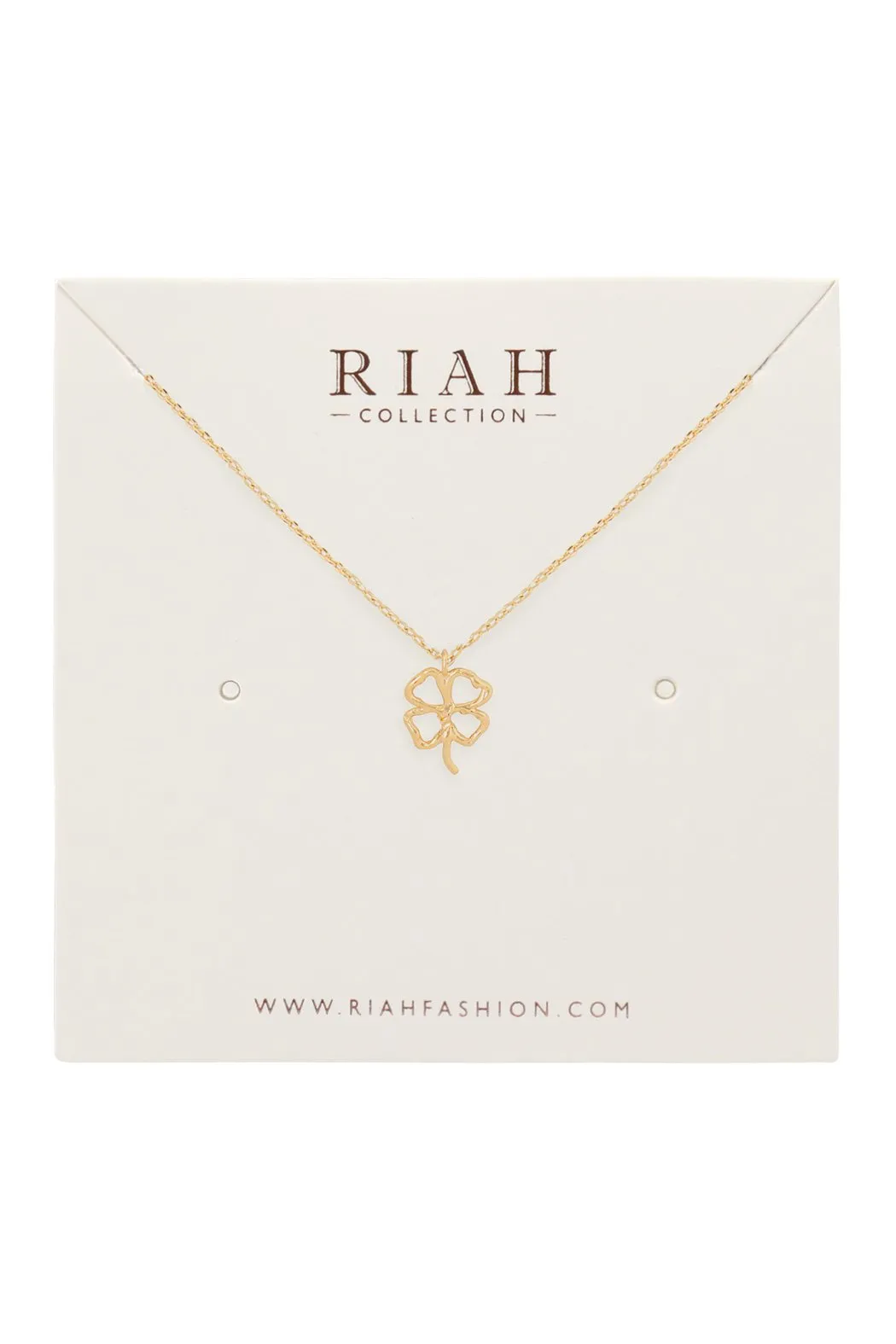 Hdnen611 - Clover Cast Pendant Necklace