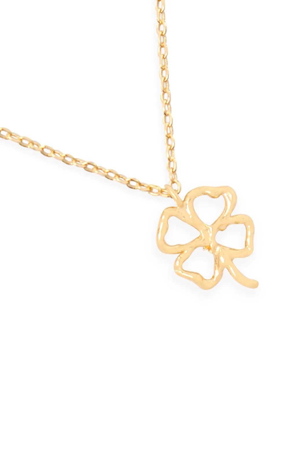 Hdnen611 - Clover Cast Pendant Necklace