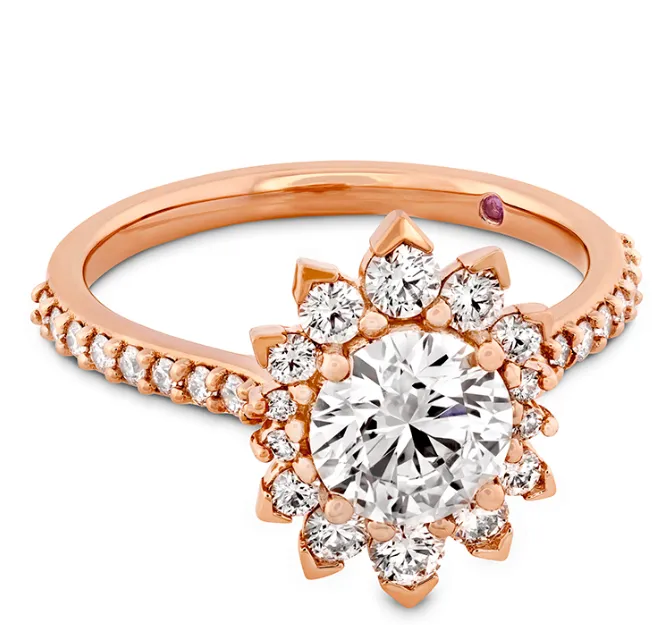 Hearts on Fire Behati Say It Your Way Engagement Ring - 18K Rose Gold