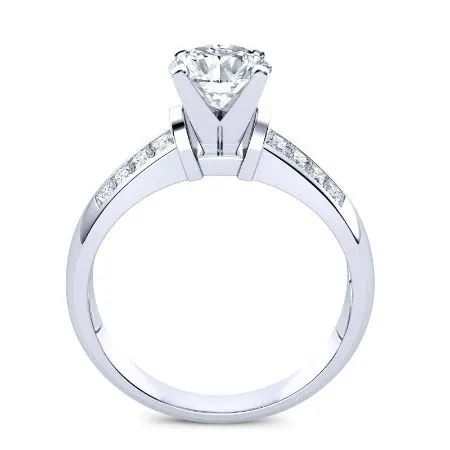 Heather - Round Moissanite Engagement Ring