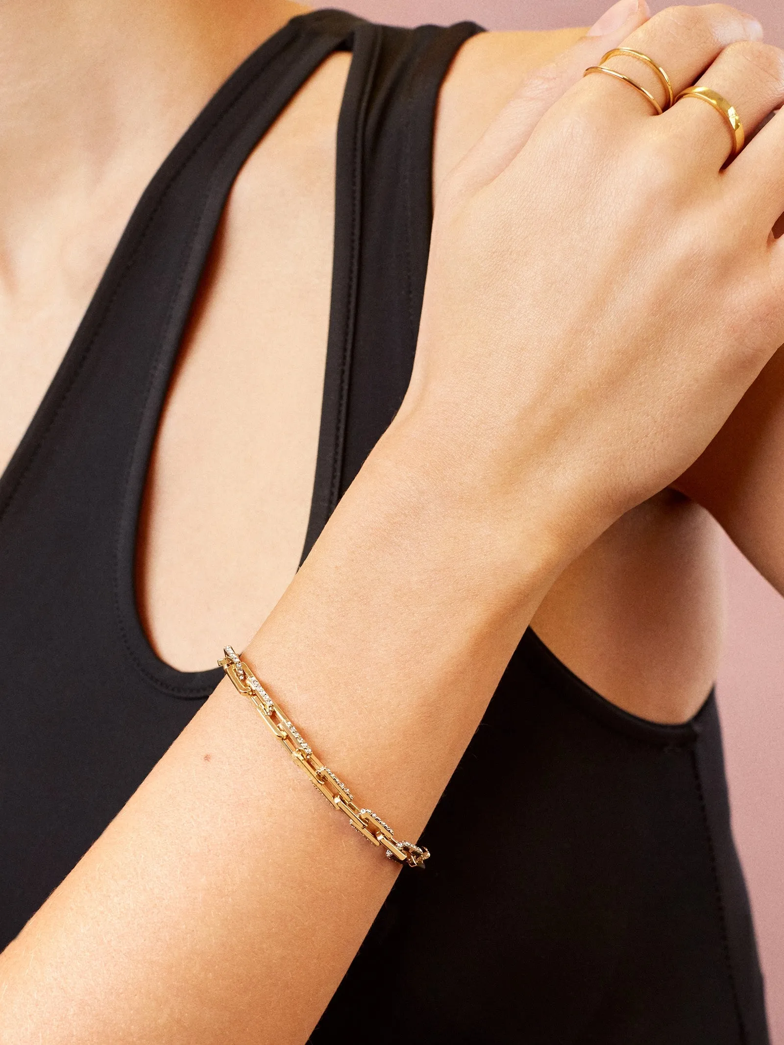 Hera Bracelet - Gold/Pavé