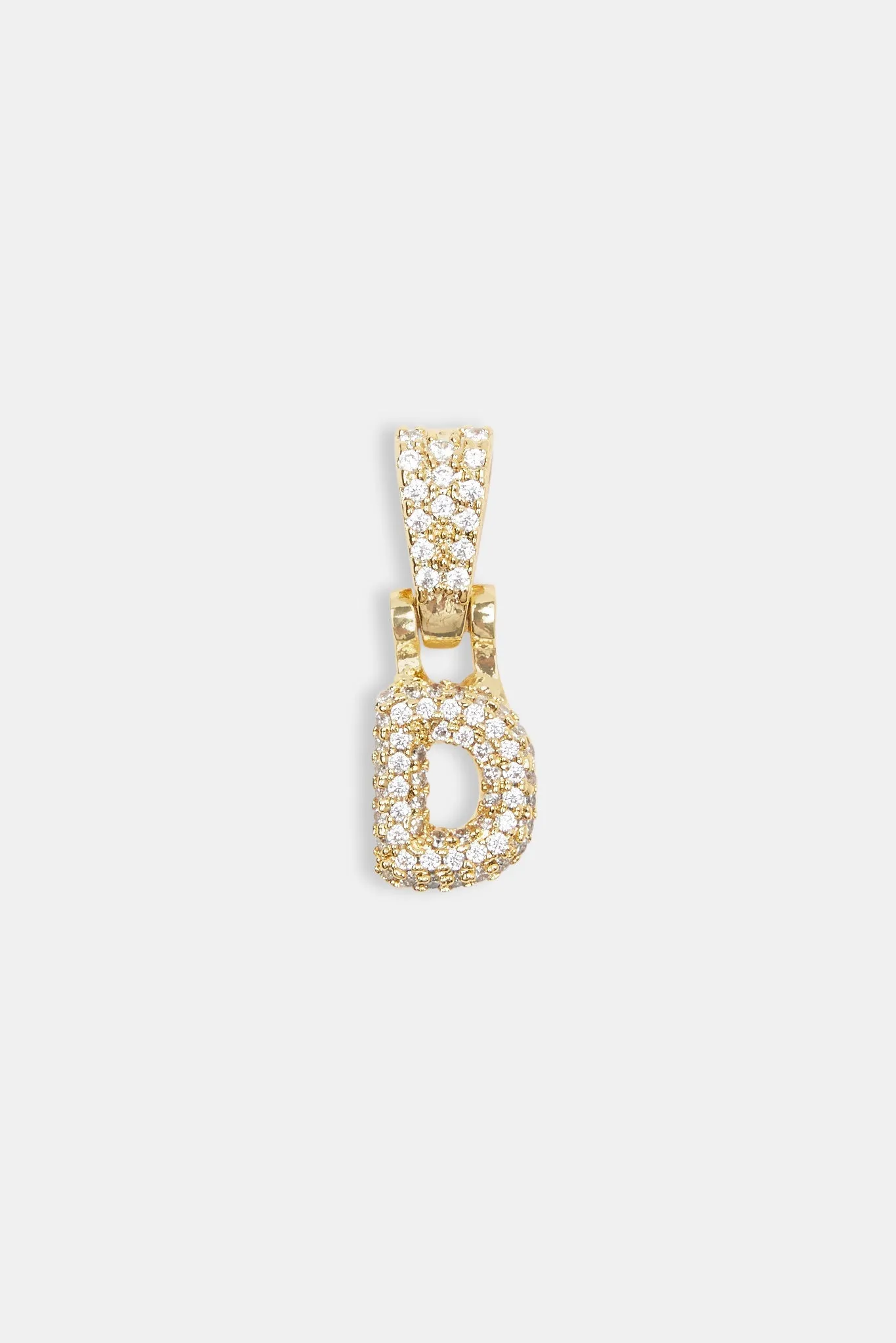 Iced Mini Bubble Pendant - Gold