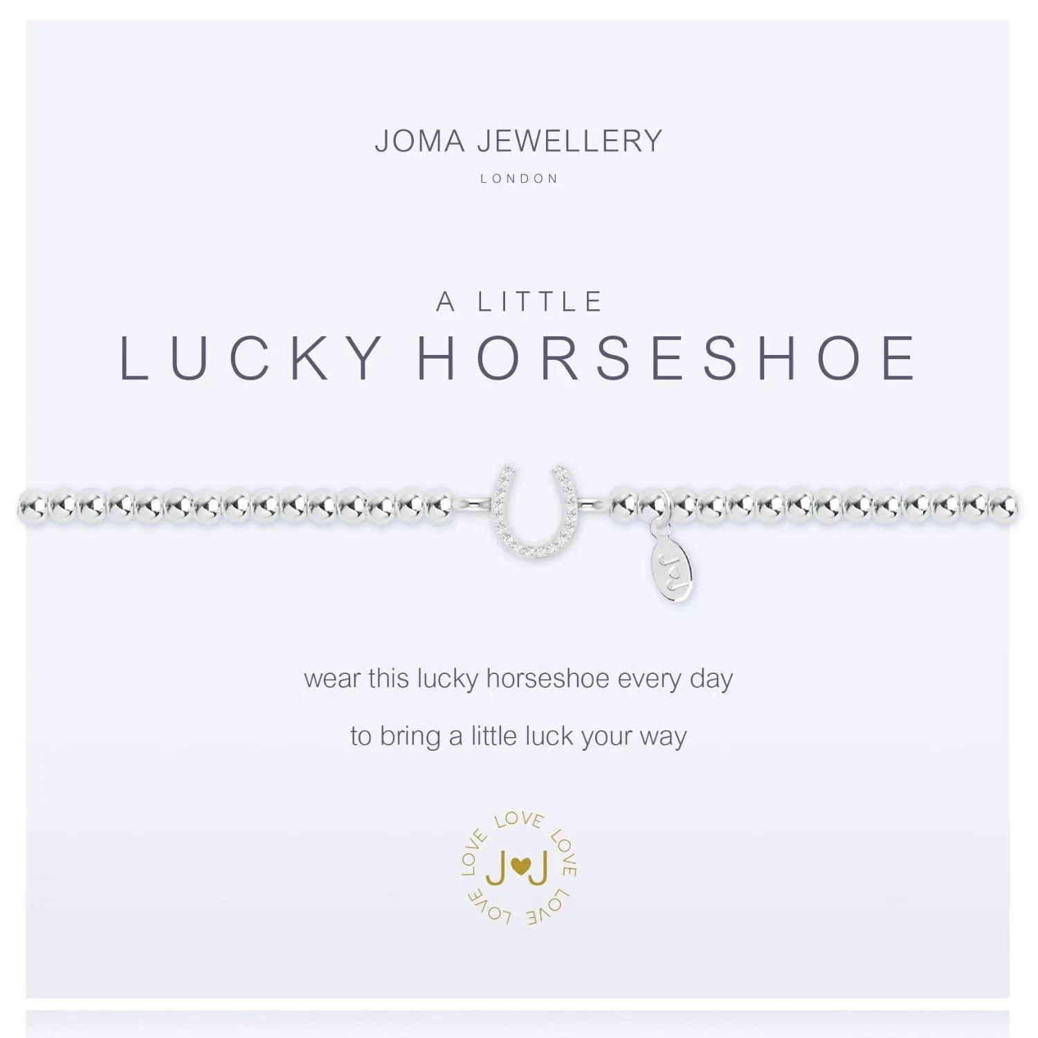 Joma Jewellery Silver A Little 'Lucky Horseshoe' Bracelet