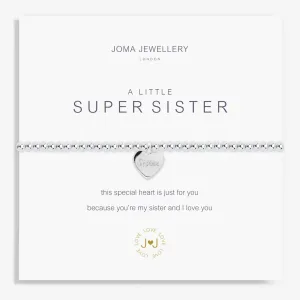 Joma Jewellery Silver A Little 'Super Sister' Bracelet