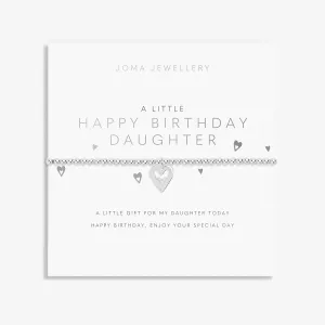 Joma Jewellery Silver Plated A Little 'Happy Birthday Daugter' Bracelet