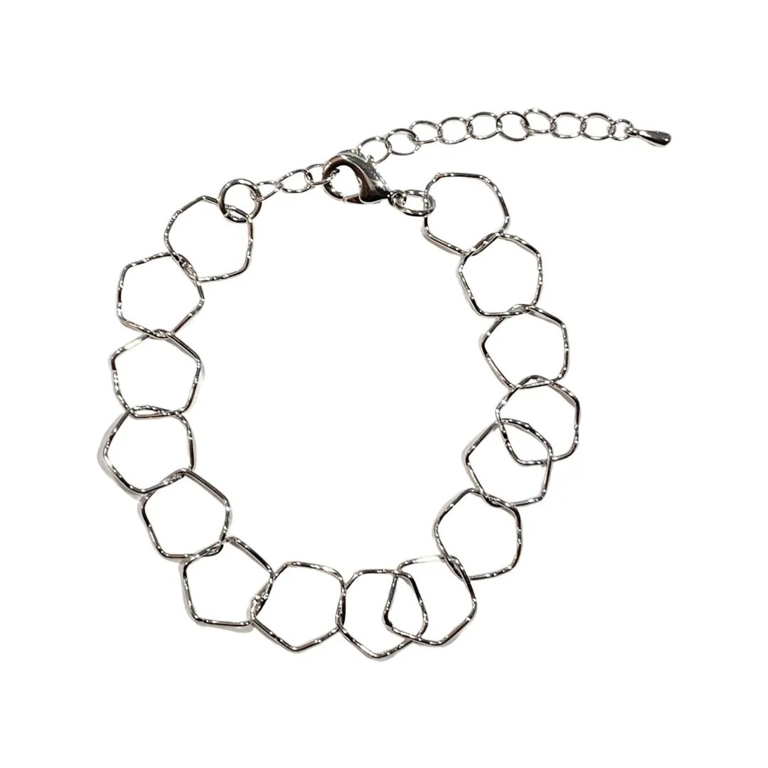 Katie Hexagon Links Bracelet