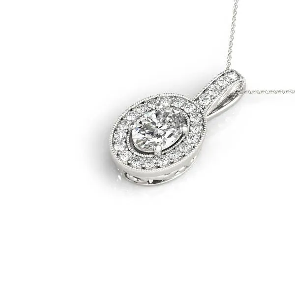 Ladies Halo Pendant 32339 (Copy)