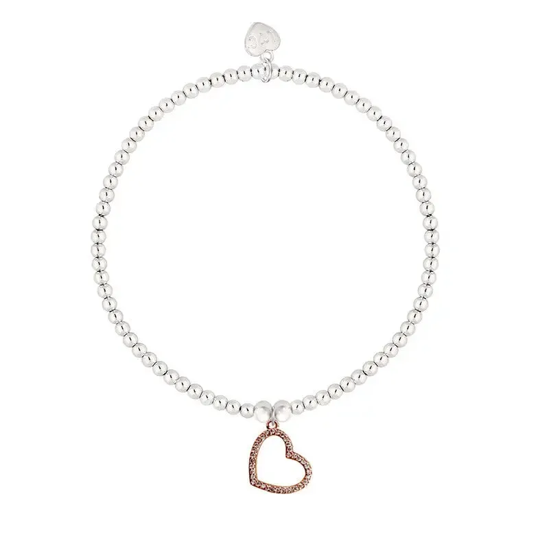 Life Charms Love You Bracelet - Happy Valentine’s Day Removable Sleeve