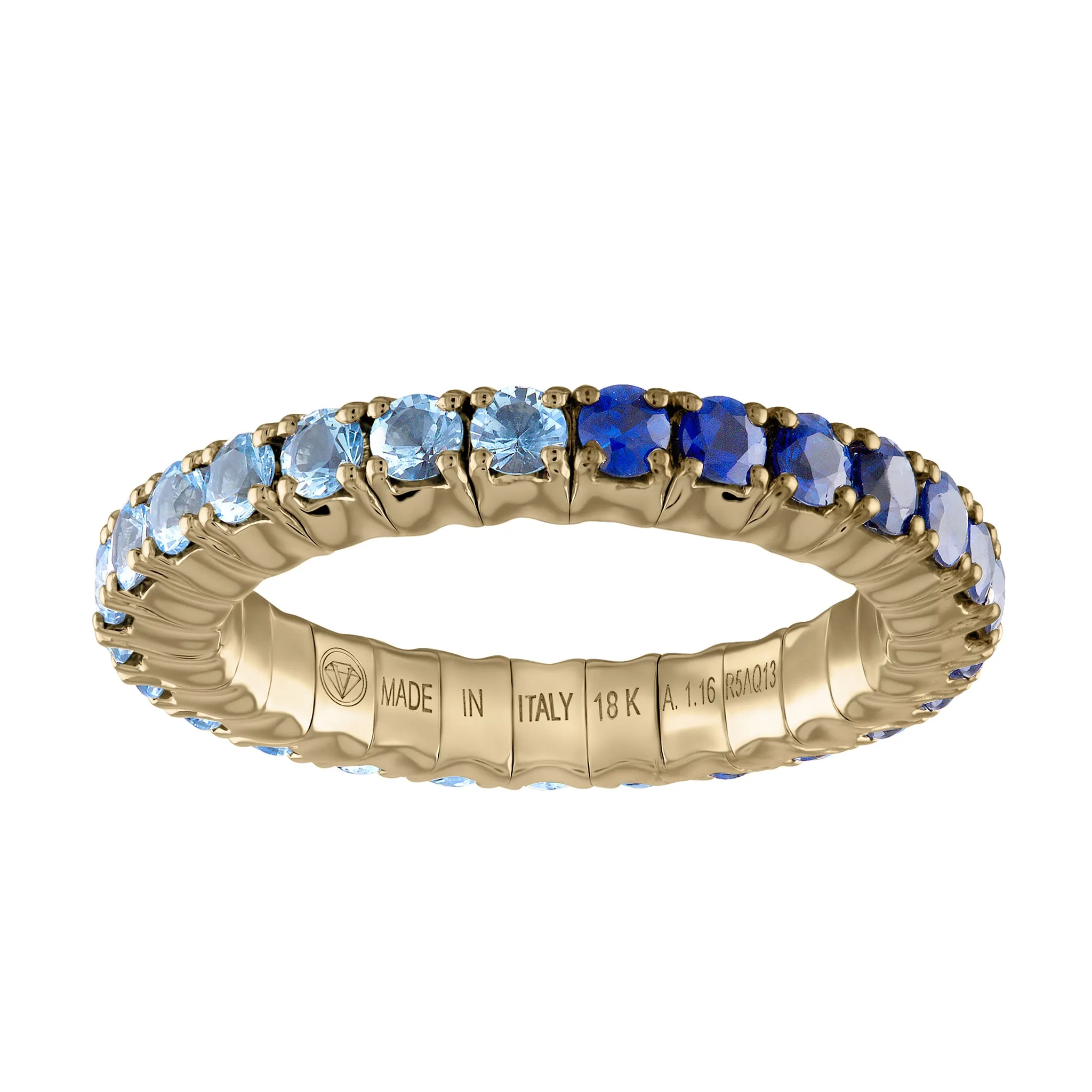 Light-Blue & Blue Sapphires · Duet Rings