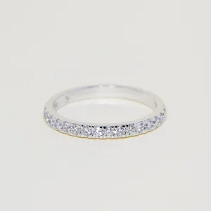 Low Profile Diamond Wedding Ring