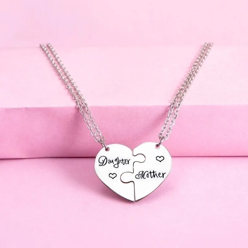 Mama Simple Style Letter Stainless Steel Pendant Necklace