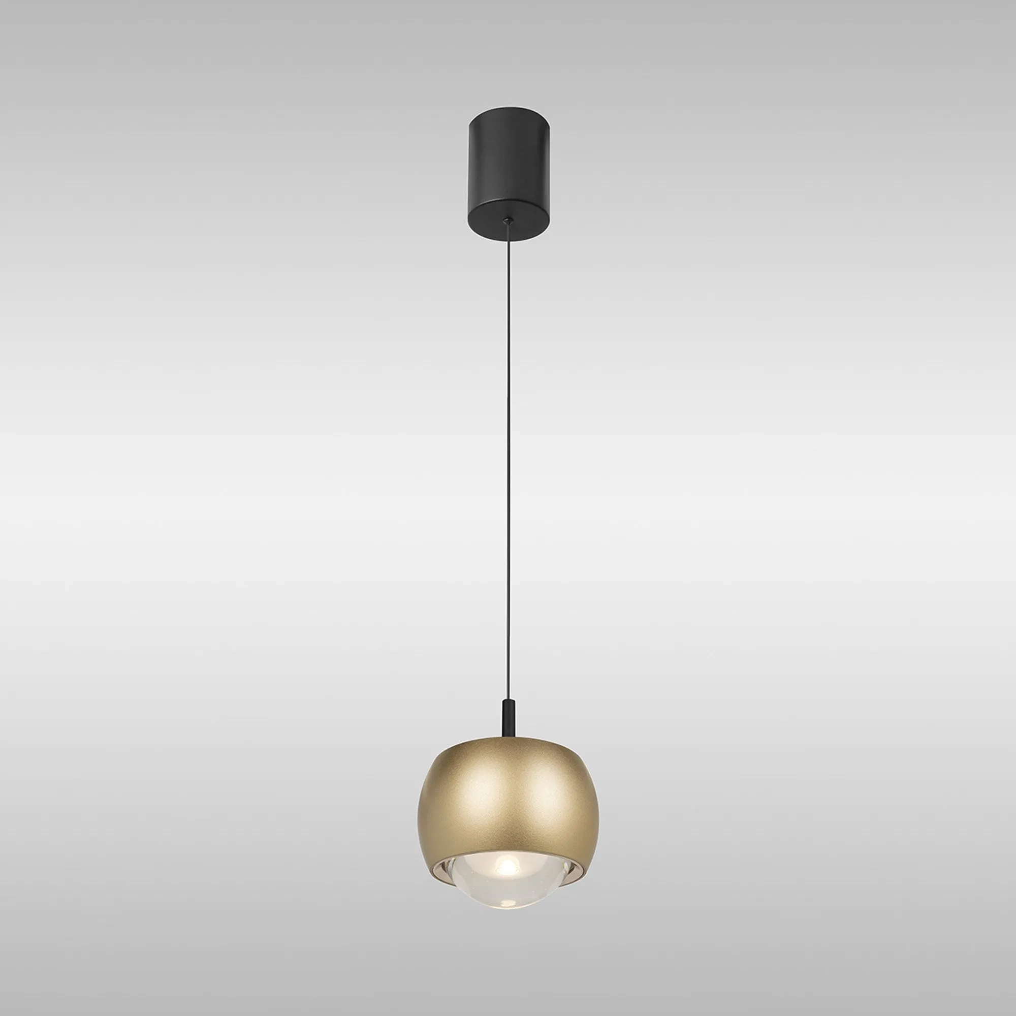 Mantra M8541 Roller Rise And Fall LED Pendant Gold/Black