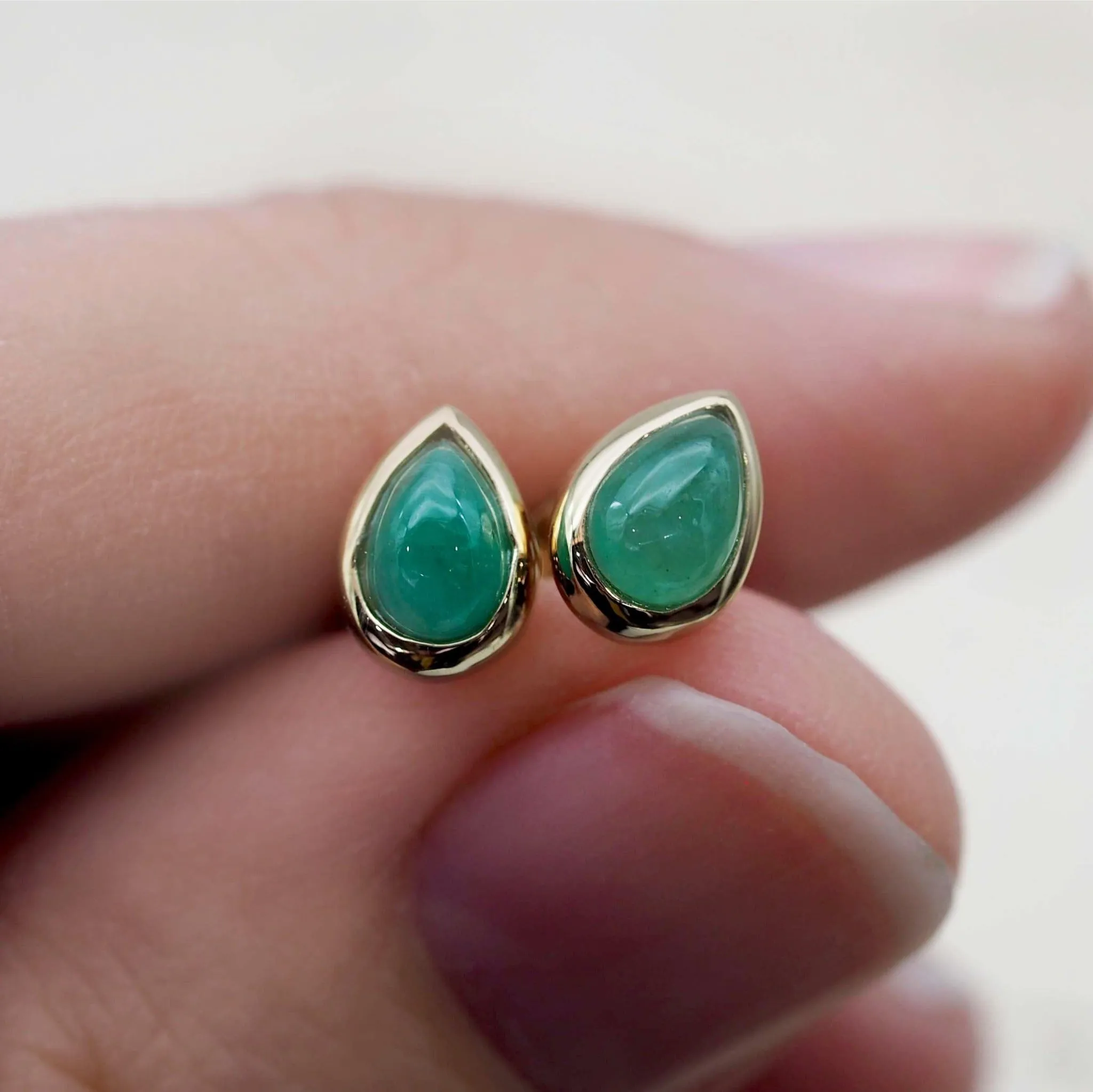 May Birthstone Earrings - Emerald