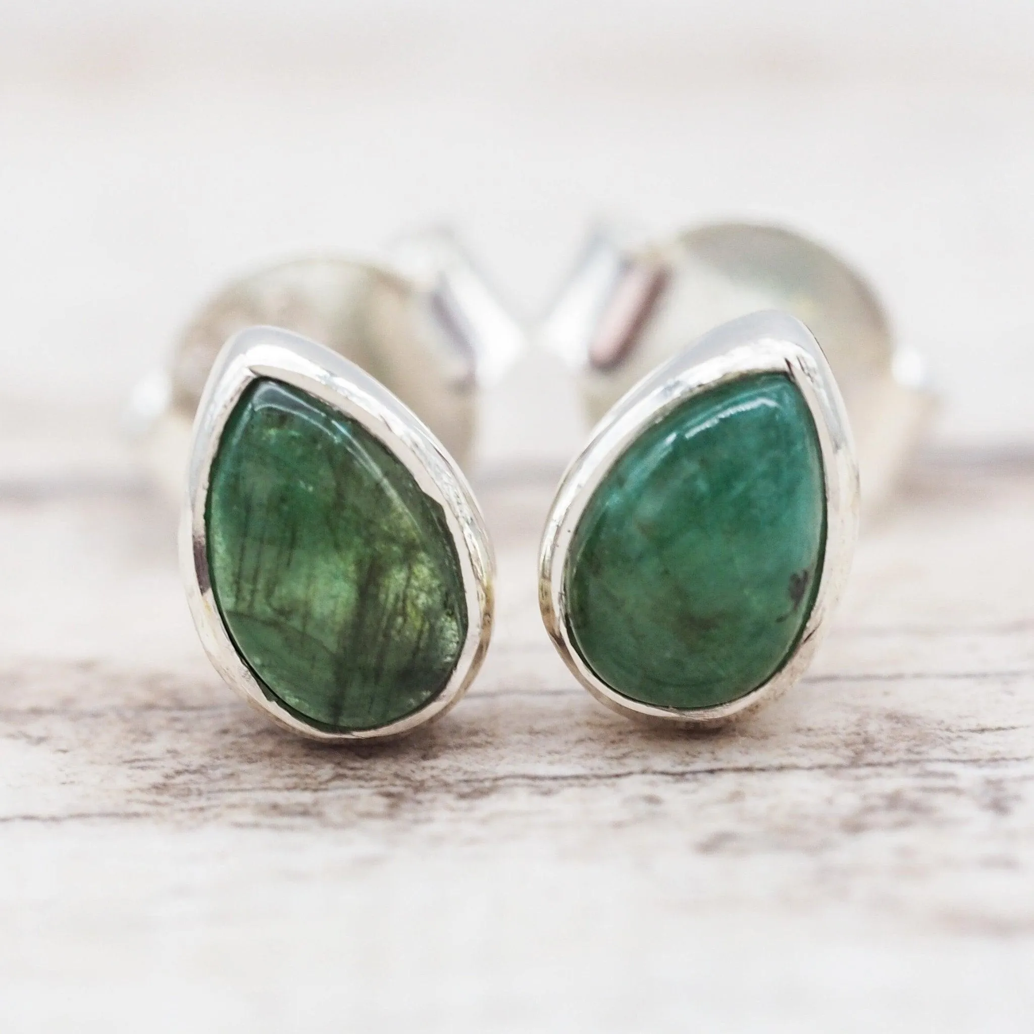 May Birthstone Earrings - Emerald