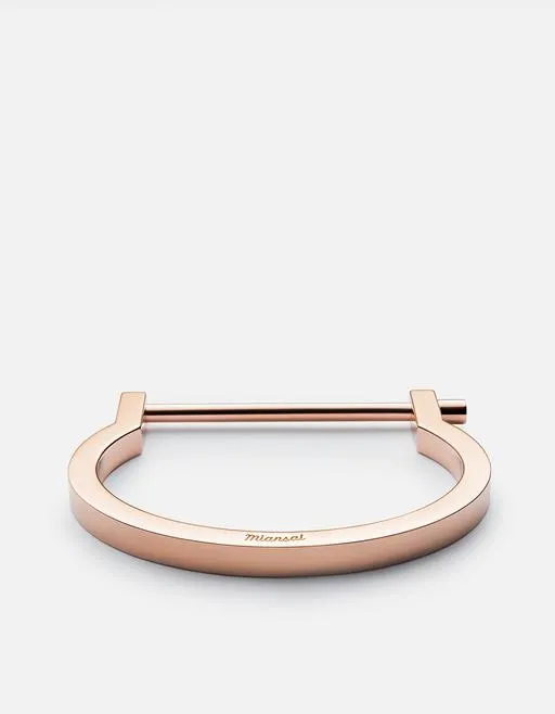 Miansai - Modern Screw Cuff Rose Gold