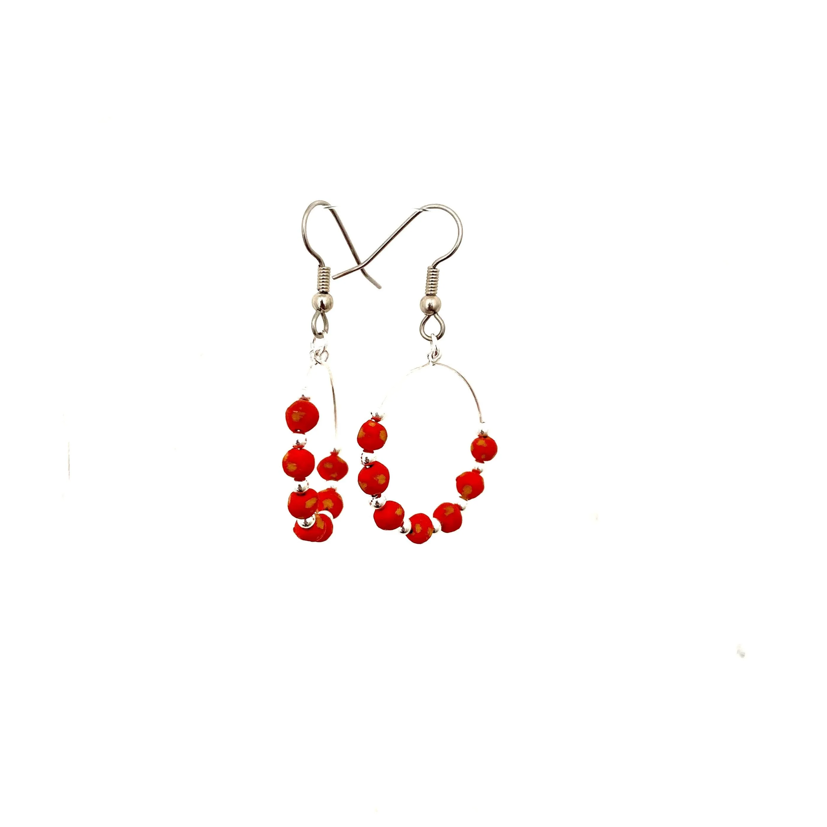 Micro Ceramic Hoop Earrings