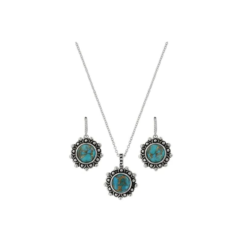 Montana Silversmiths Women's Southern Lace Turquoise Jewelry Set