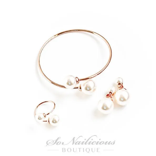 Mother of Pearls Bracelet - Platinum & Gold - ONLY 1 LEFT!