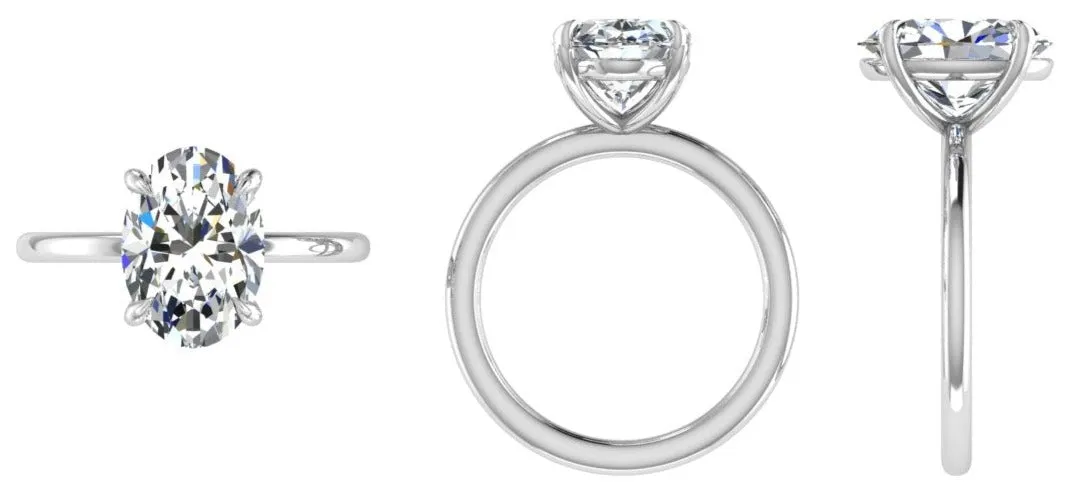 Oval Diamond Engagement Rings