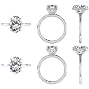 Oval Diamond Engagement Rings