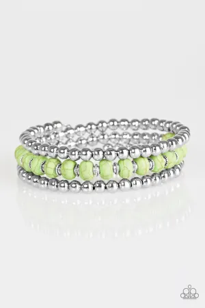 Paparazzi Bracelet ~ Modern Day Mason - Green