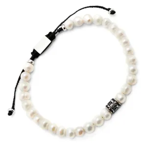 Pearl & Filigree Pull  Bracelet