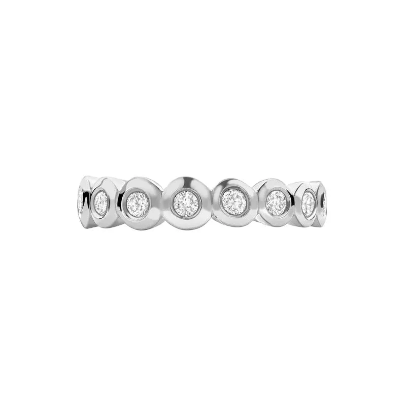 Platinum Dotty Full Eternity Ring - 0.50CT