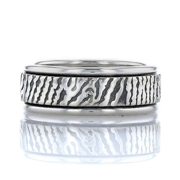 Platinum Fingerprint Ring