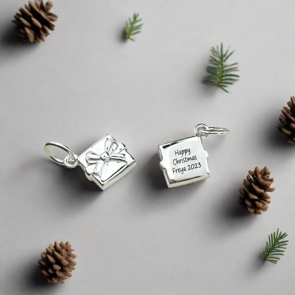 Present Personalised Silver Charm