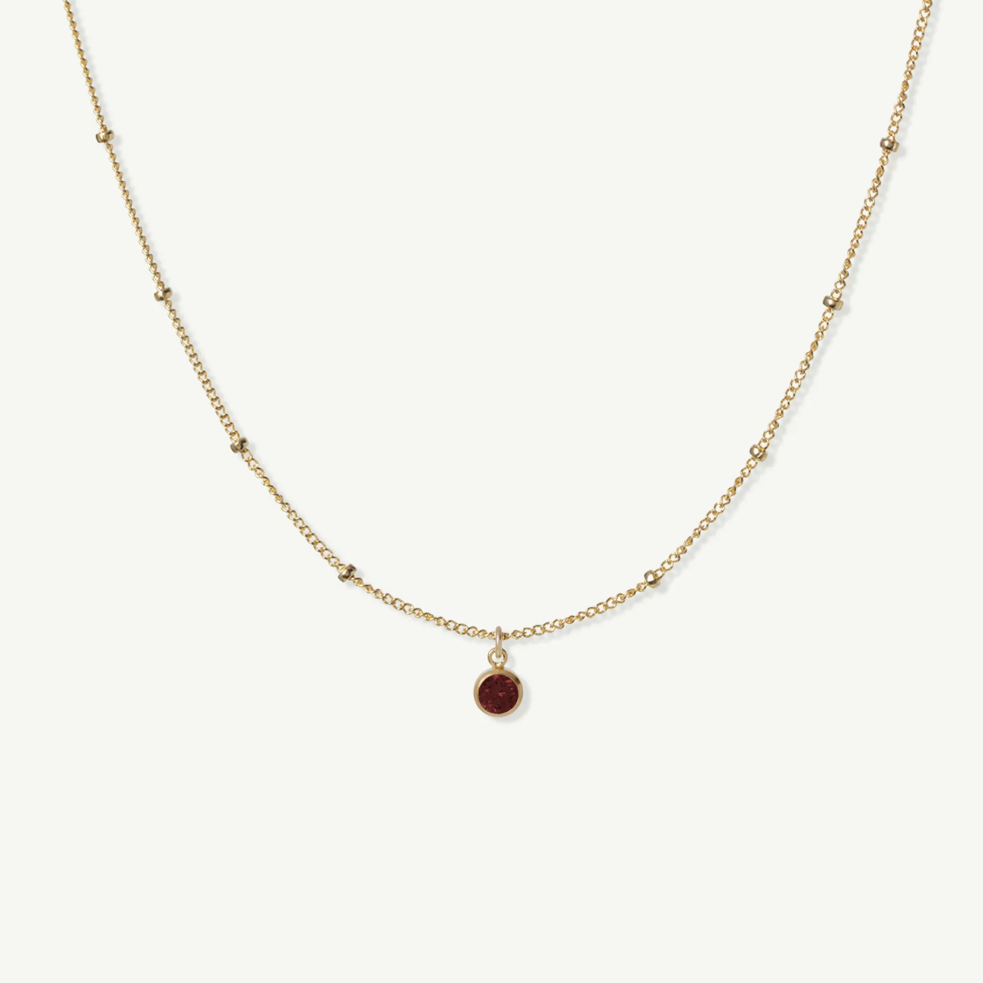 Saturna Birthstone Necklace