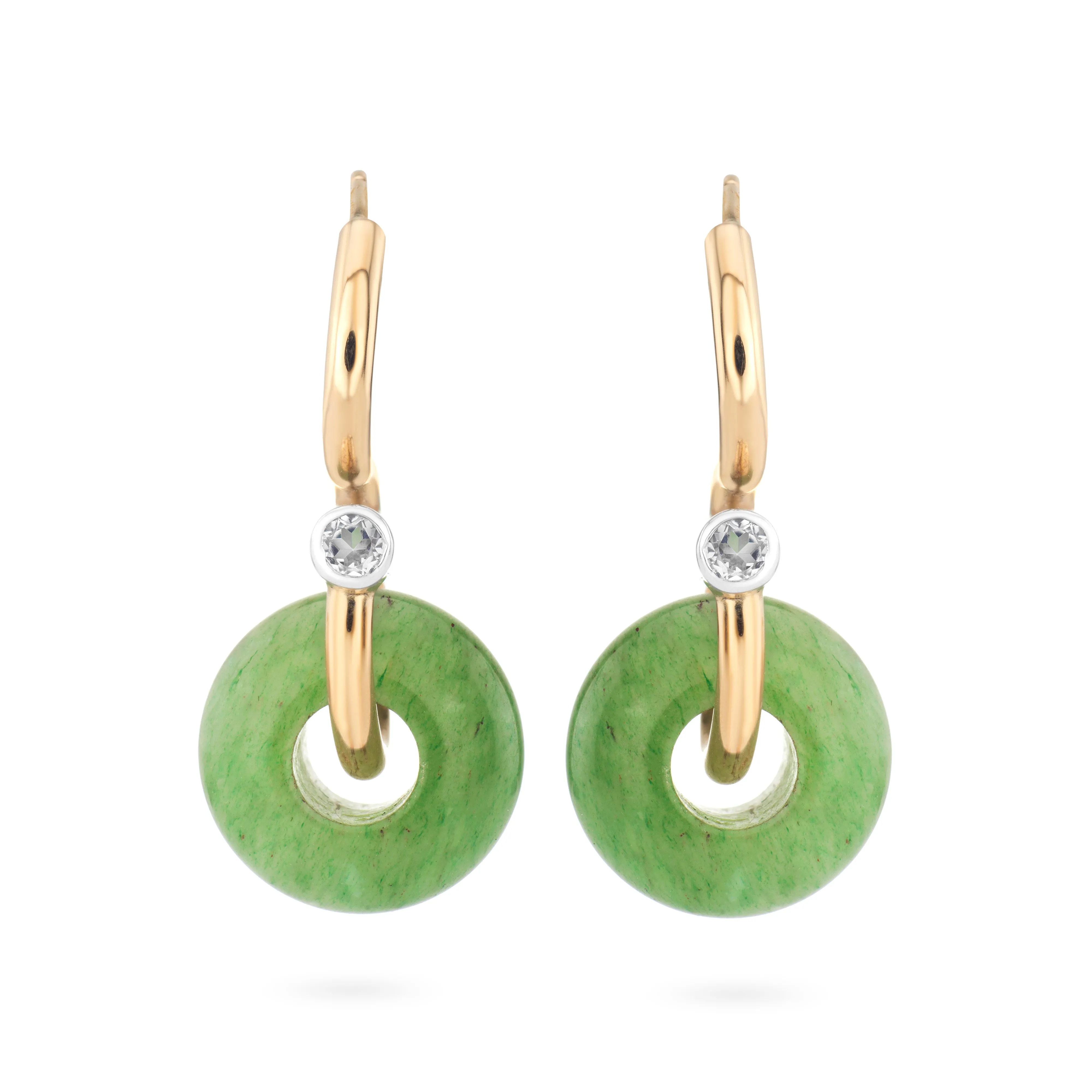 Signature Poise Aventurine 9kt Gold Earrings