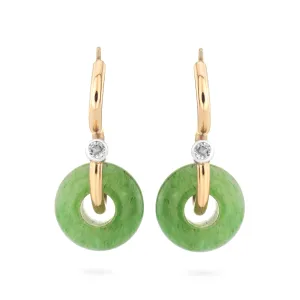 Signature Poise Aventurine 9kt Gold Earrings