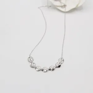 Silver Crush Multiple Discs Necklace