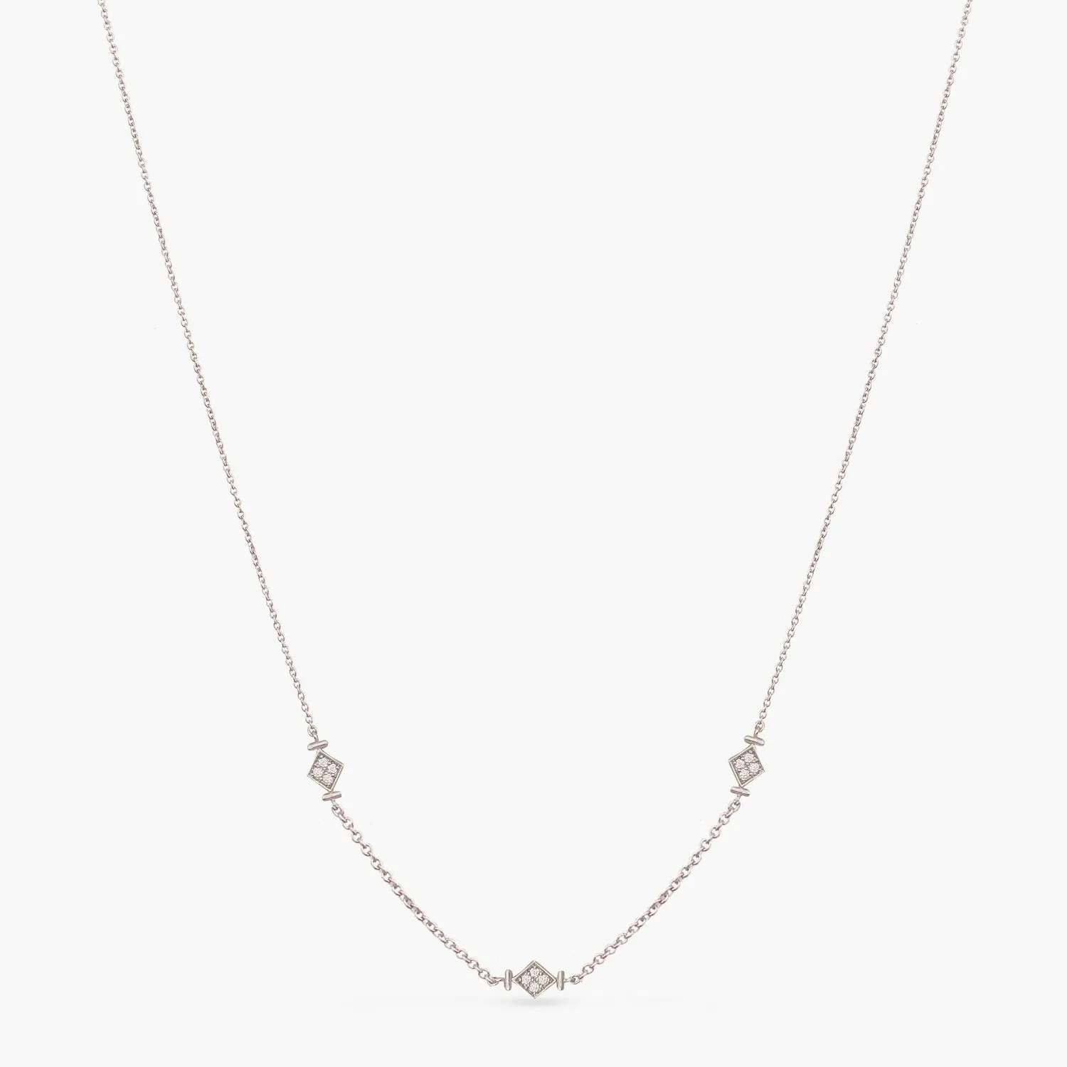 Simple Delicate Silver Necklace