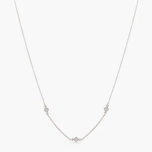 Simple Delicate Silver Necklace