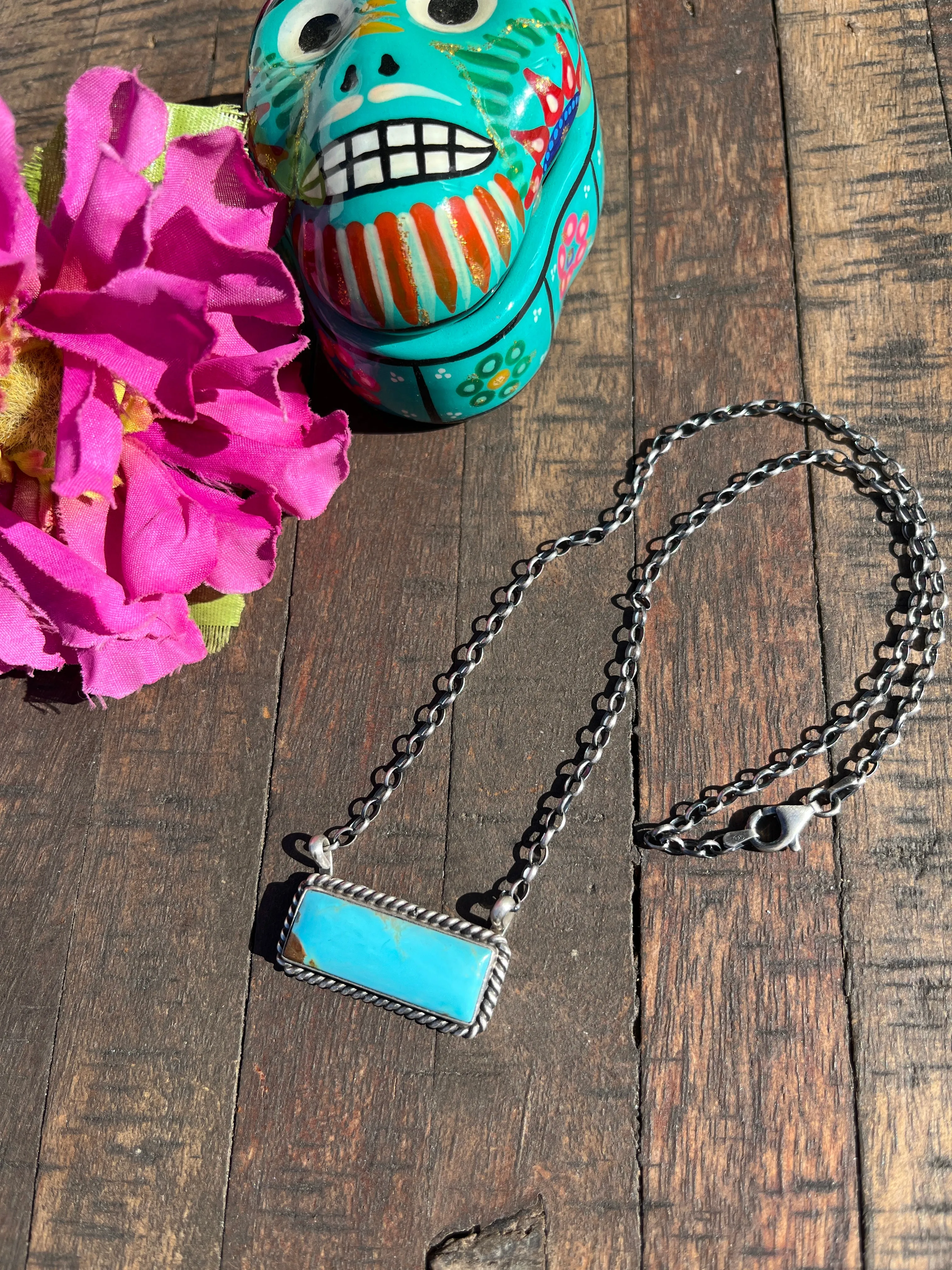 Simple Kingman Bar Necklace #14