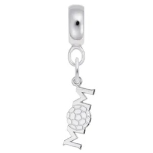 Soccer Mom Charm Dangle Bead In Sterling Silver