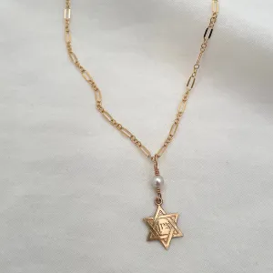 Star of David Dainty Necklace