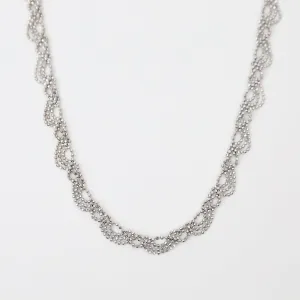 Sterling Full Slender Lace Necklace