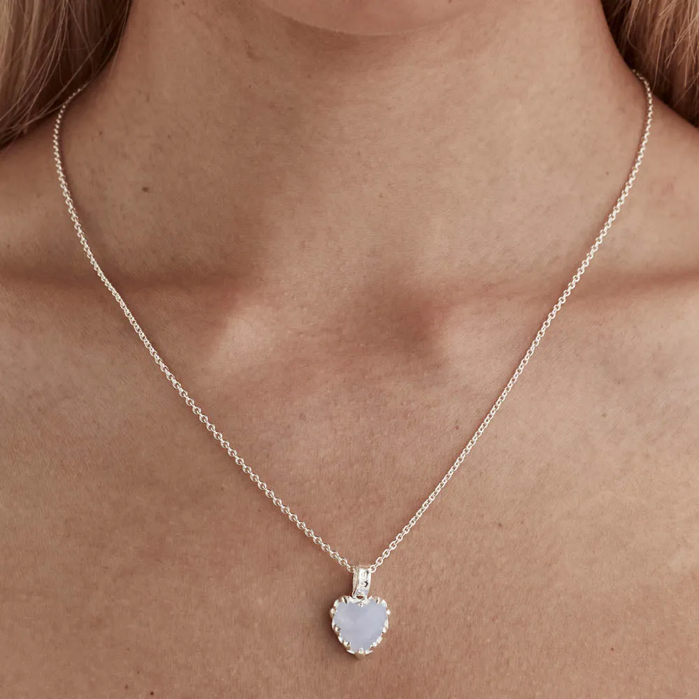 Stolen Girlfriends Club Love Claw Necklace - Sterling Silver & Blue Lace Agate