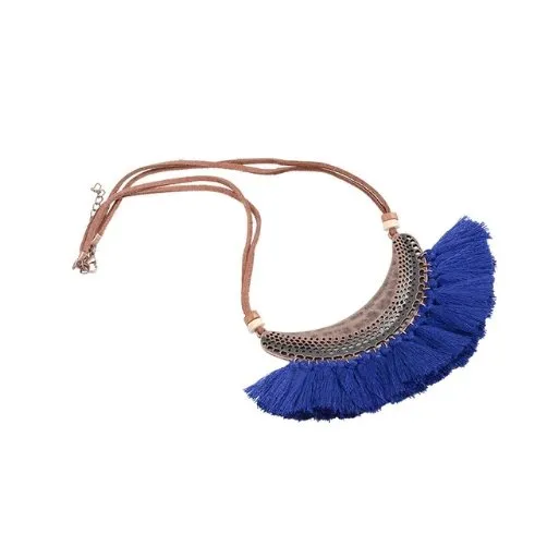 Tassel Bib-Style Statement Necklace (2 Color Options)