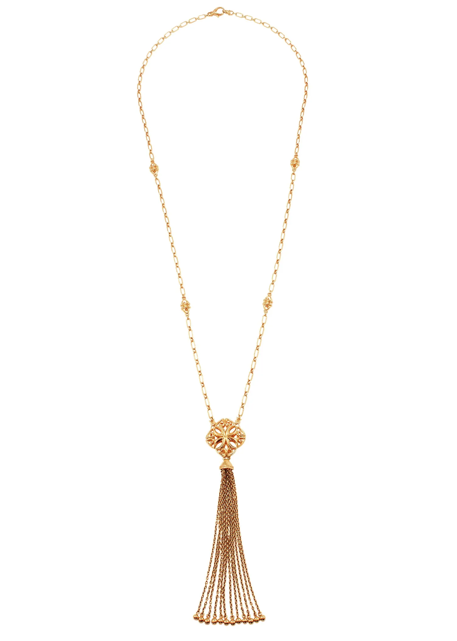 Tassel Necklace - 18K Rose Gold Vermeil