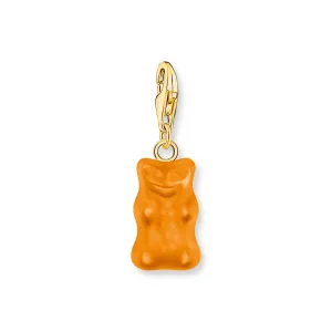 THOMAS SABO Charm pendant goldbears in orange