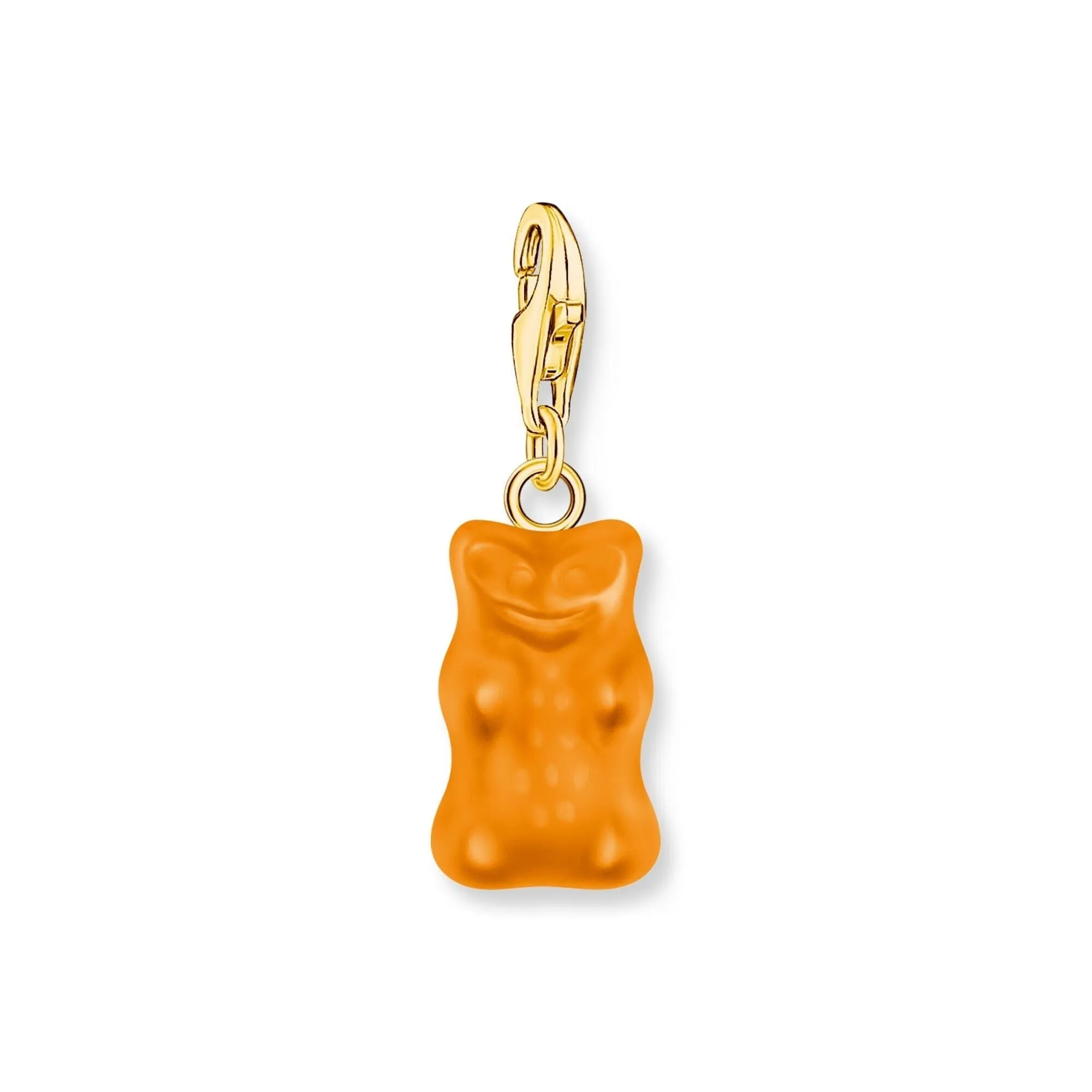 THOMAS SABO Charm pendant goldbears in orange