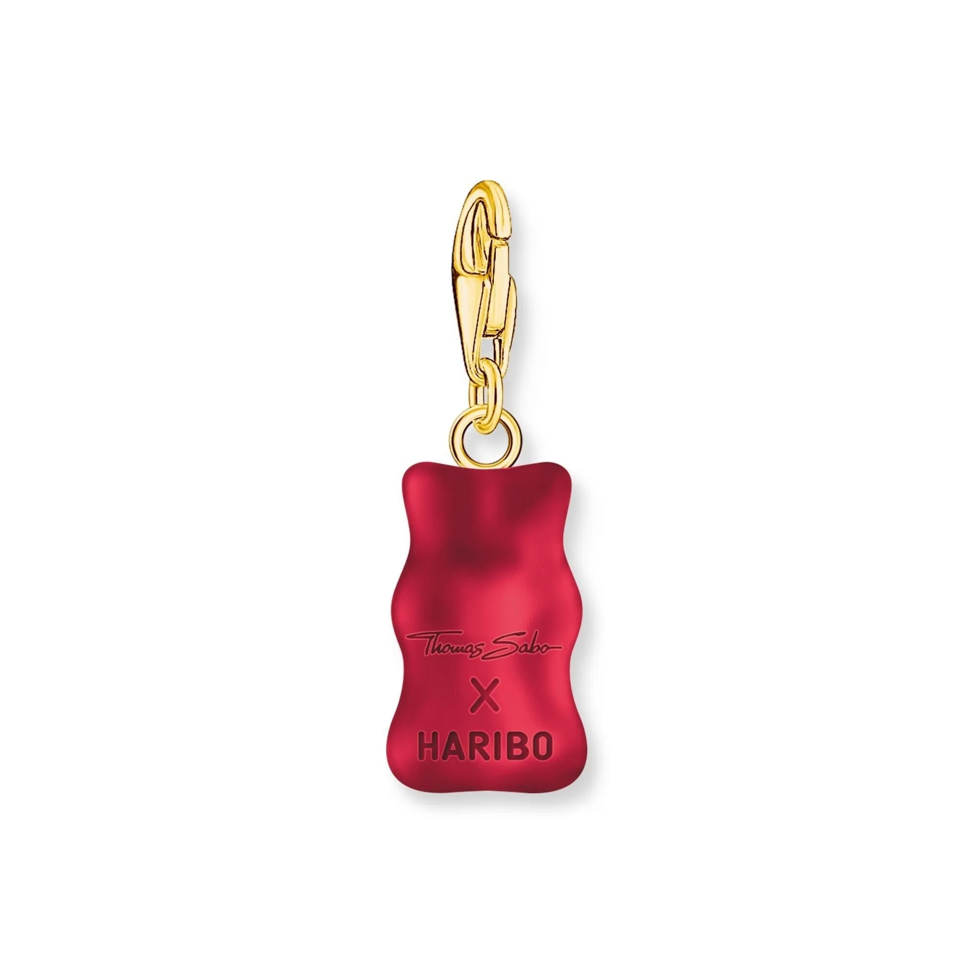 THOMAS SABO Charm pendant goldbears in red