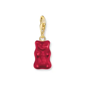 THOMAS SABO Charm pendant goldbears in red