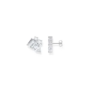 THOMAS SABO Heritage Glam Ear Studs with White Zirconia Stones