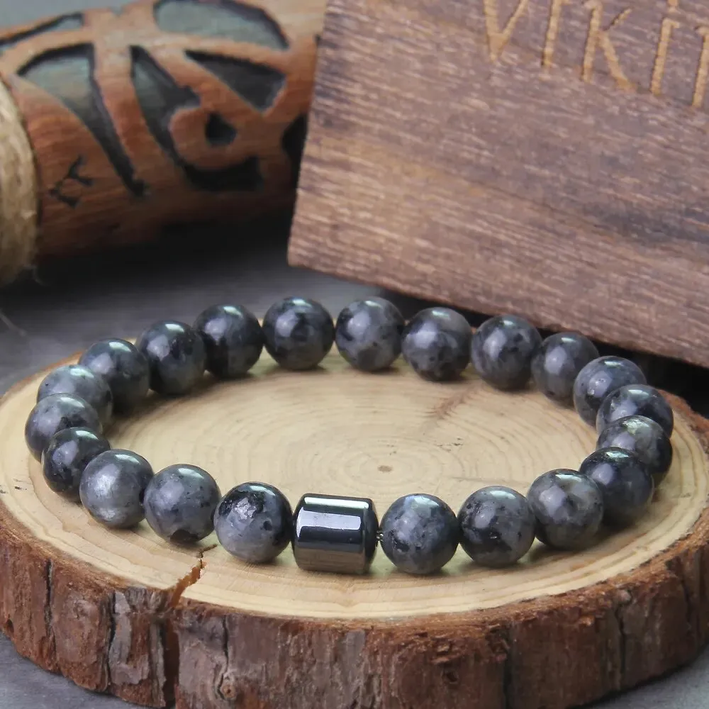 Tiger Eye Men Viking Bracelet