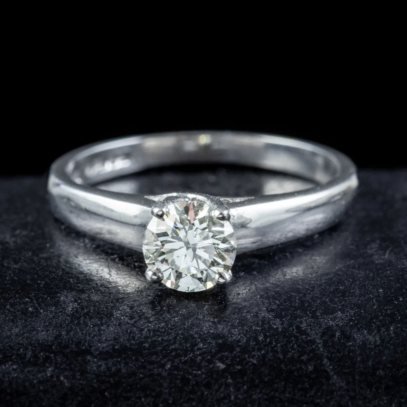 Vintage Diamond Solitaire Engagement Ring 0.75ct Diamond