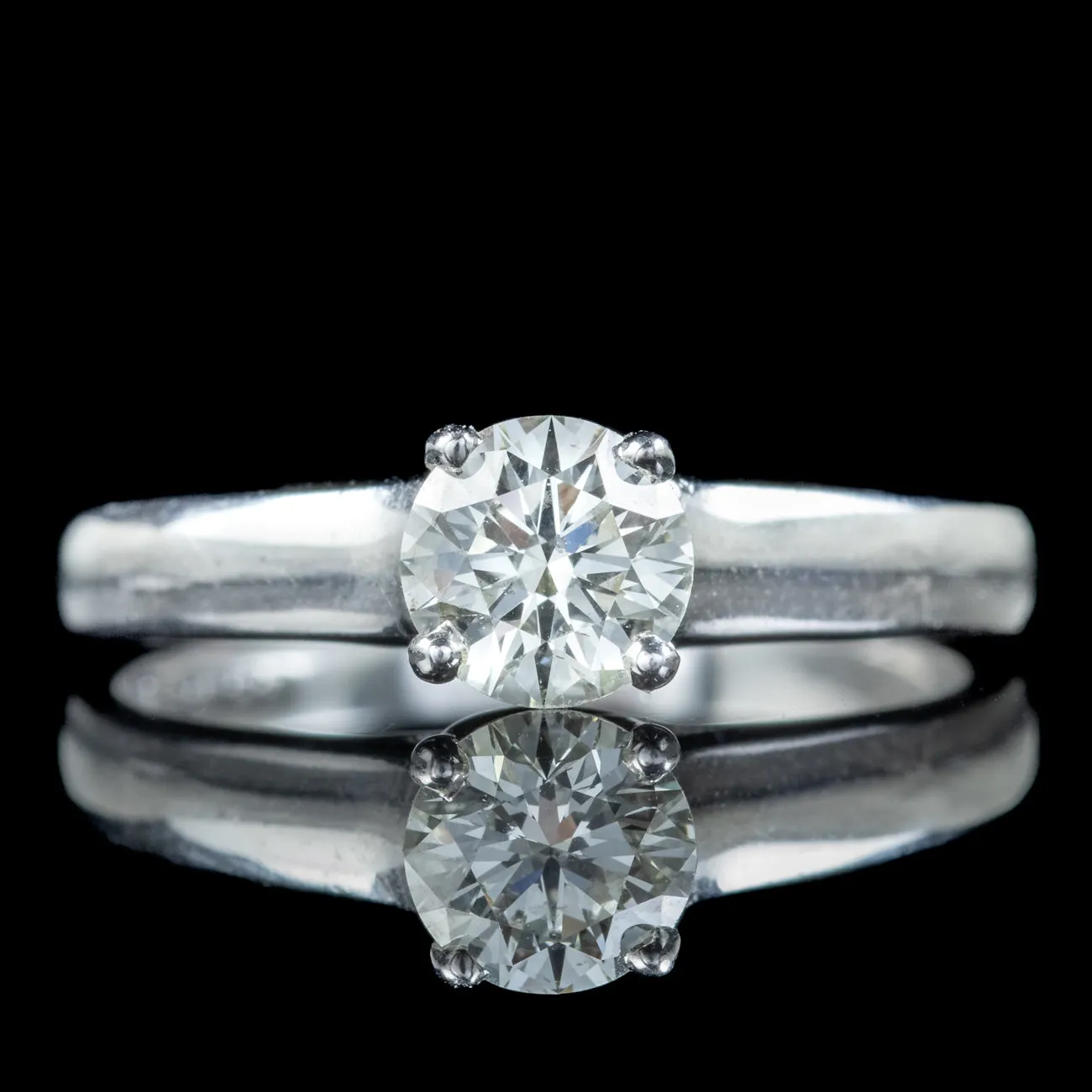 Vintage Diamond Solitaire Engagement Ring 0.75ct Diamond